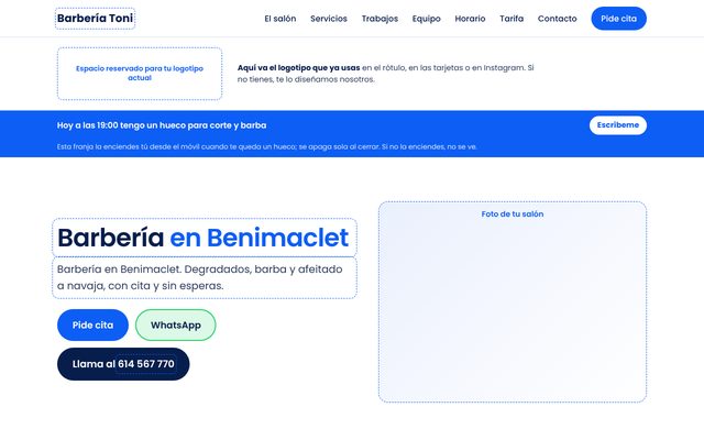 Muestra del estilo Sobrio