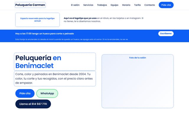 Muestra del estilo Sobrio